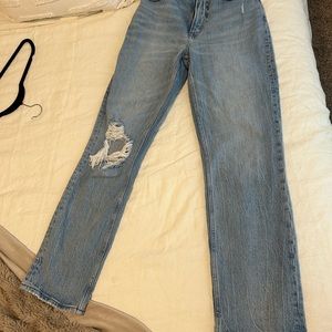 Abercrombie 90s straight ultra high rise jeans